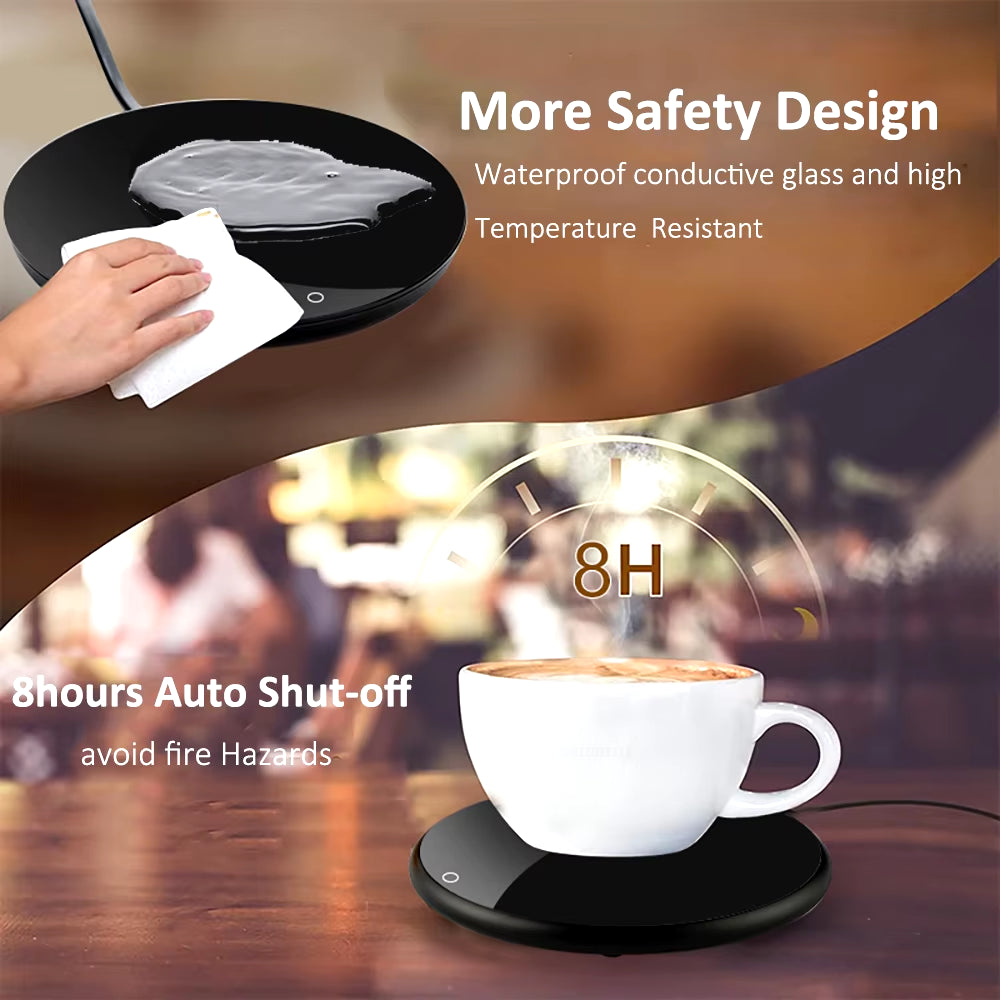 Mug Warmer USB Cup Warmer Coffee Cup Heater Thermostatic Heating Coaster Cup Electric Milk Tea Coffee Mug Warmer for Office Home